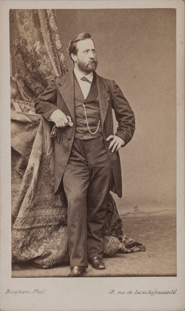 Portrett av maleren Ludwig Knaus 1829-1910. av Robert Jefferson Bingham