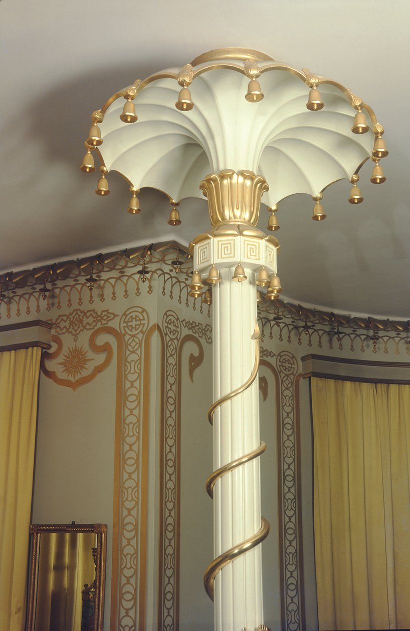 Detalj av en søyle i North Drawing Room, 1815-23 foto av Robert Jones