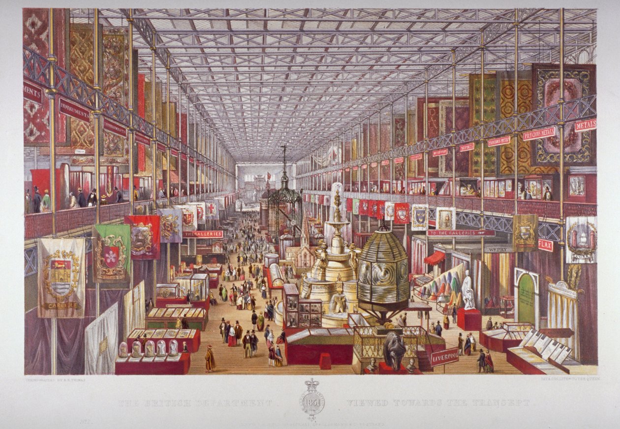 Den store utstillingen, Hyde Park, Westminster, London, 1851. av Robert Kent Thomas