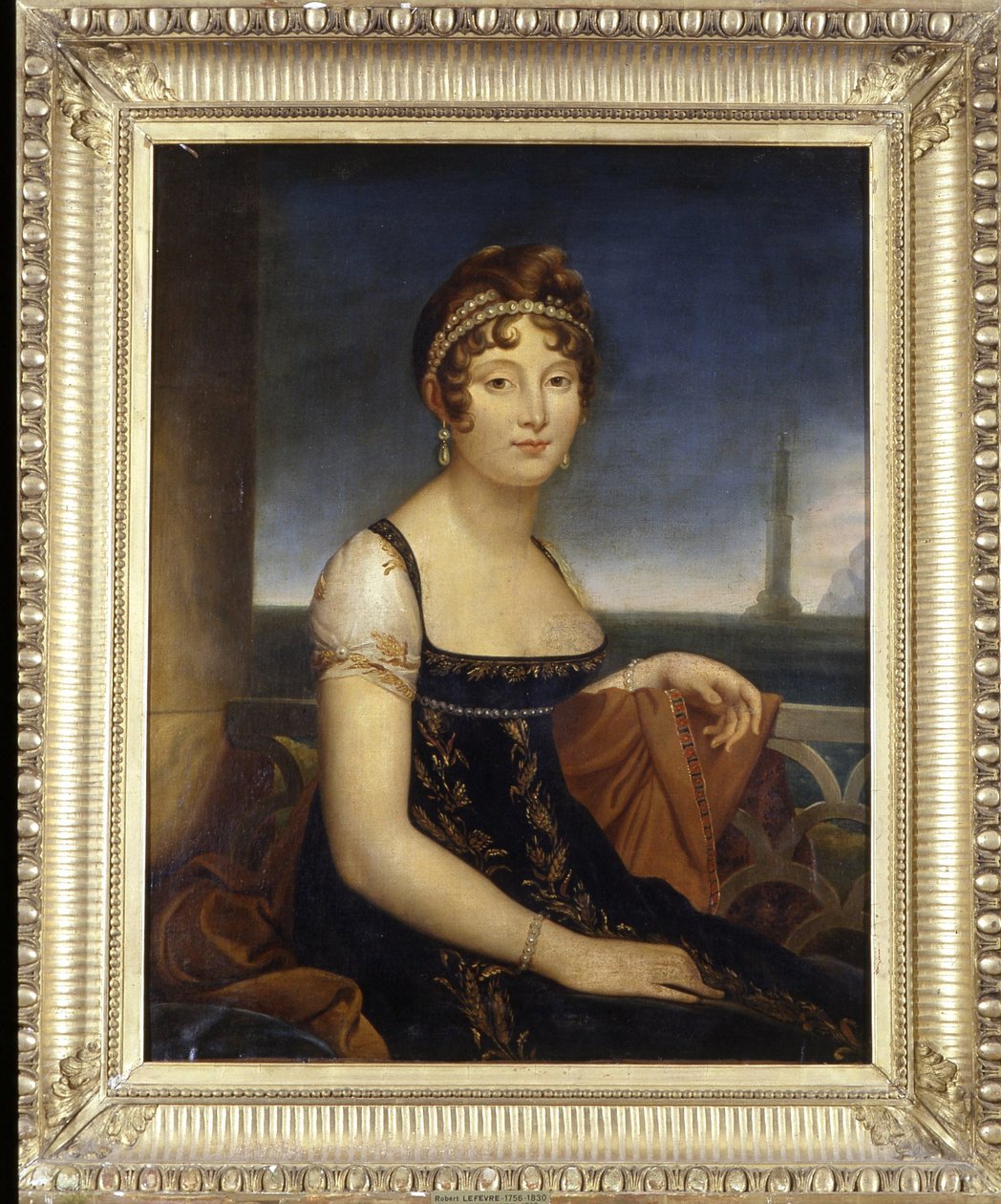Marie-Paulette kalt Pauline Bonaparte, prinsesse Borghese (søster av Napoleon I) - av Robert Lefevre (1756-1830) av Robert Lefevre
