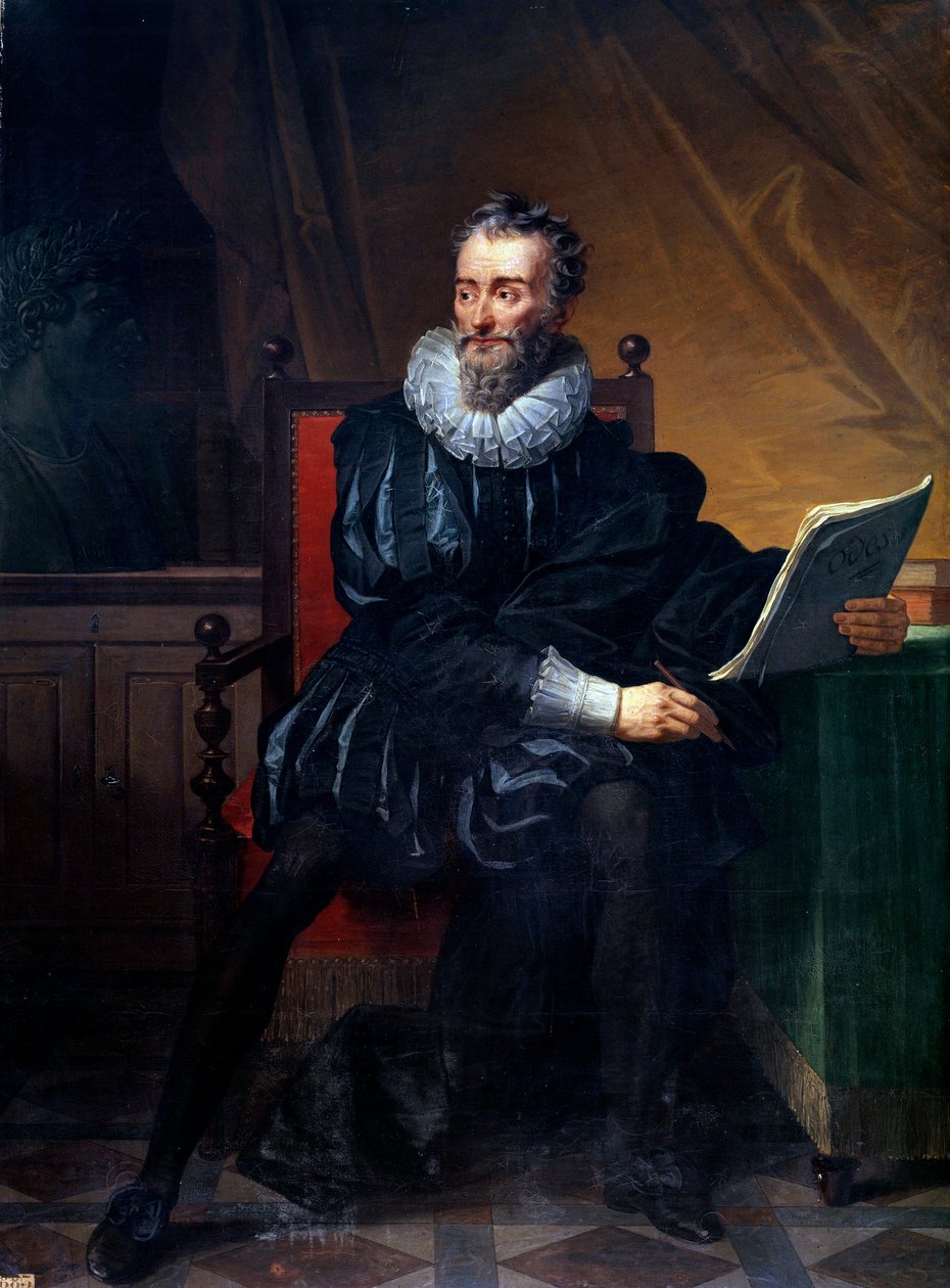 Portrett til fots av den franske poeten Francois de Malherbe (1555-1628) Maleri av Robert Lefevre (1755-1830) 1800-tallet søn. 1,5x2,09 m Paris, bibliotheque sainte Genevieve av Robert Lefevre