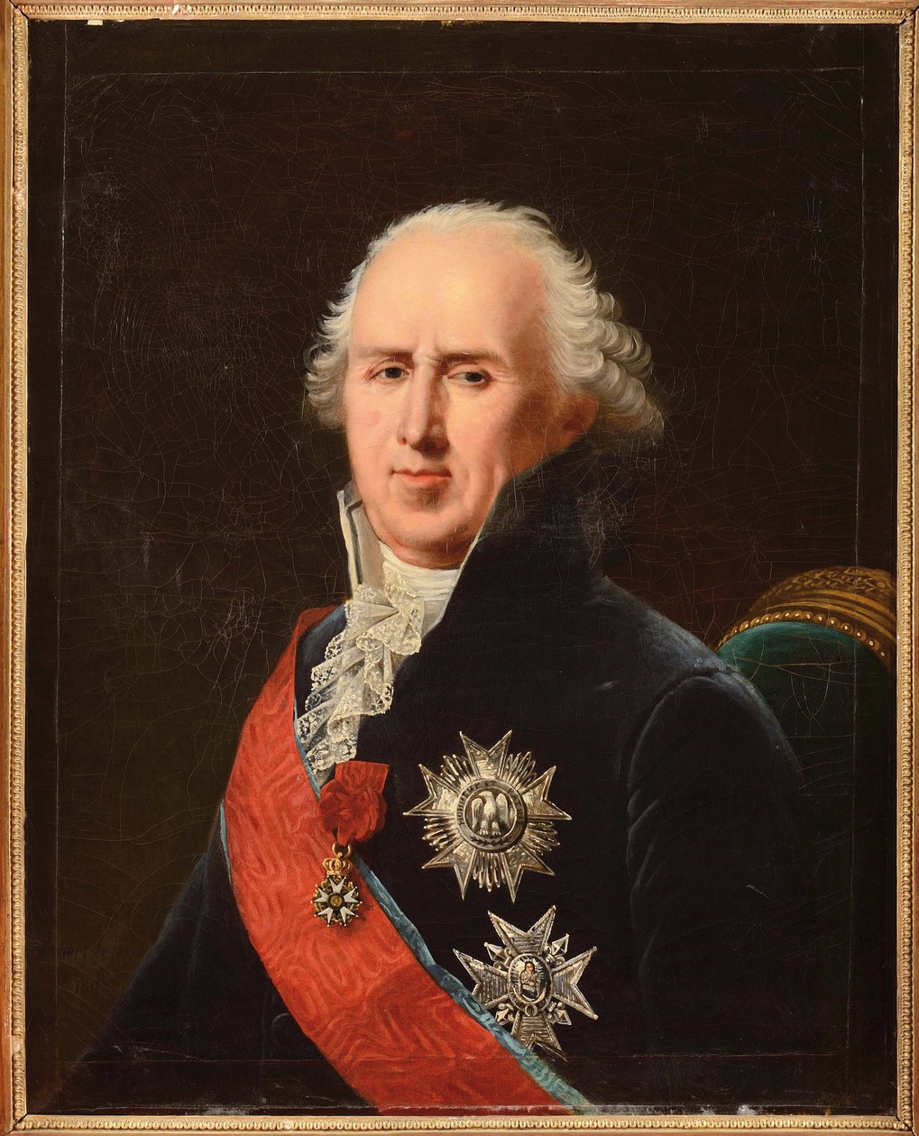 Portrett av Charles-Francois (Charles Francois) Lebrun (1739-1824), hertugen av Plaisance, av Lefevre, Robert (1756-1830). olje på lerret av Robert Lefevre