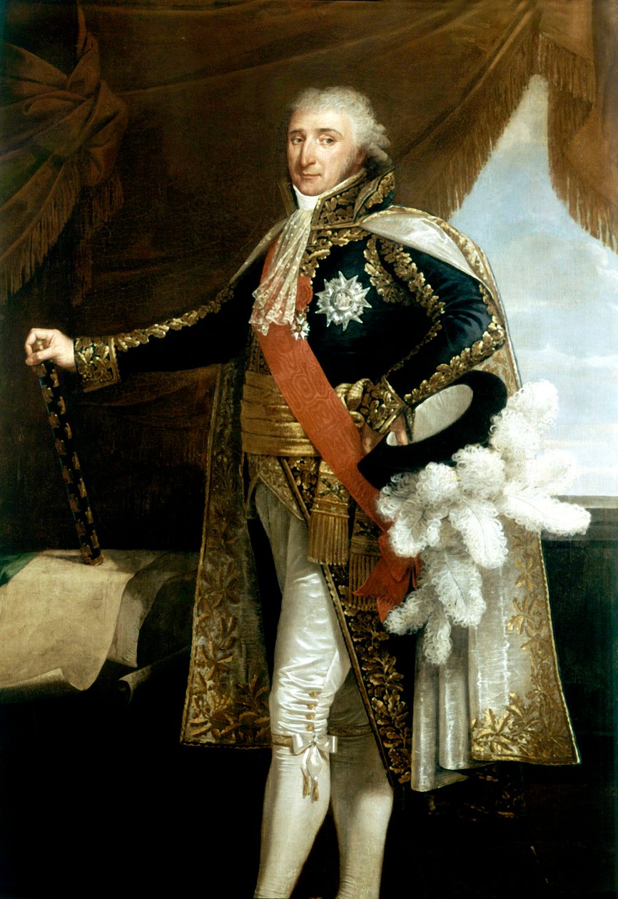 Portrett av marskalk Charles-Pierre-Francois Augereau av Robert Lefevre