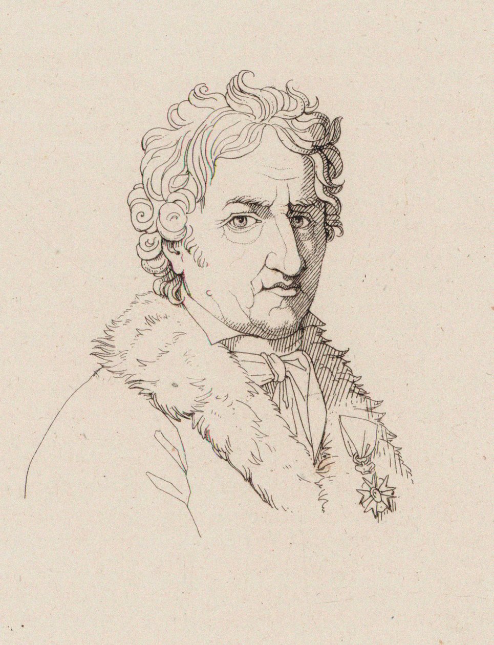 Portrett av komponisten Pierre-Alexandre Monsigny 1729-1817, ca. 1810. av Robert Lefevre