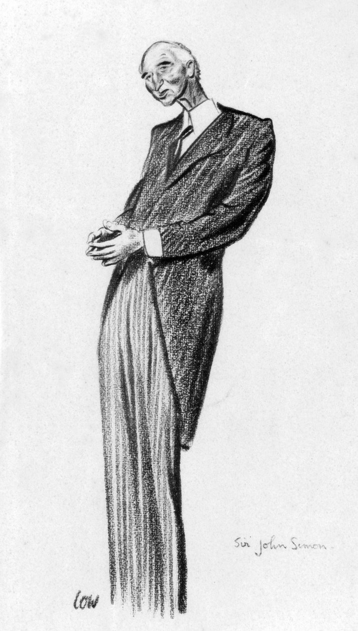 John Simon, 1. Viscount Simon, 1933. av Robert Low