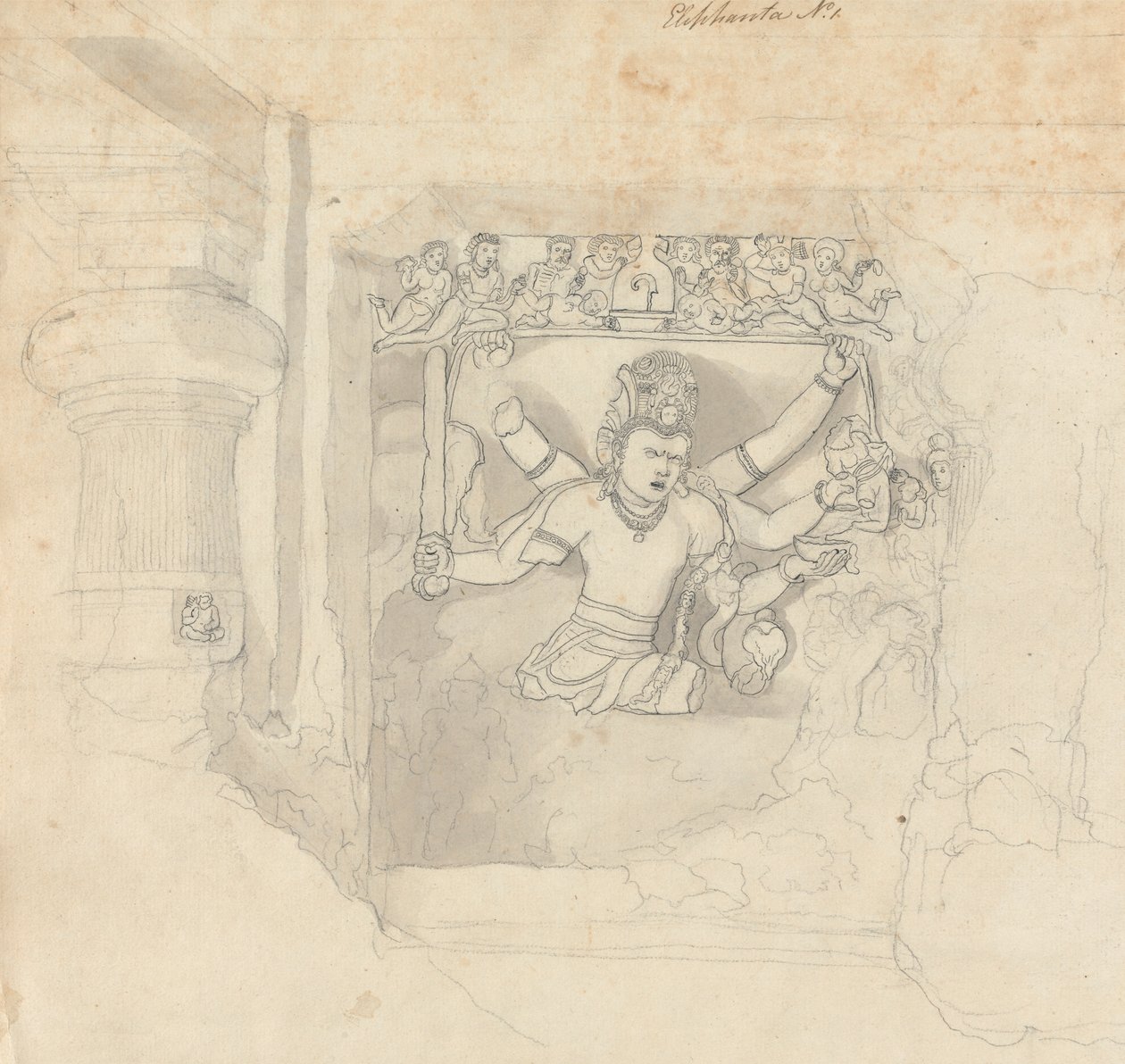 Figur fra Elephanta av Robert Mabon