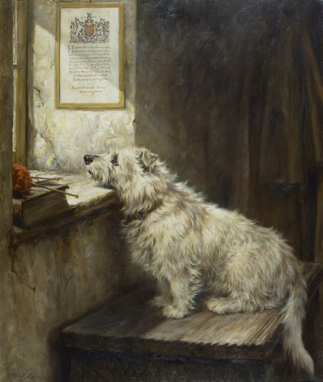 Will He Come Back?, ca. 1918 (olje på lerret) av Robert Morley