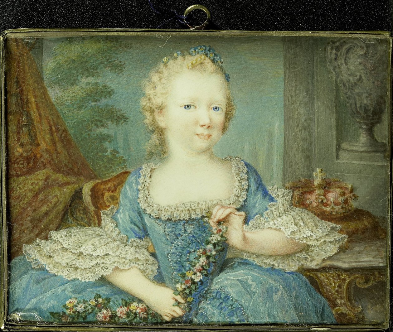 Wilhelmina Carolina (Carolina; 1743-87), prinsesse av Orange-Nassau, datter av William IV og søster av William V, som barn av Robert Mussard