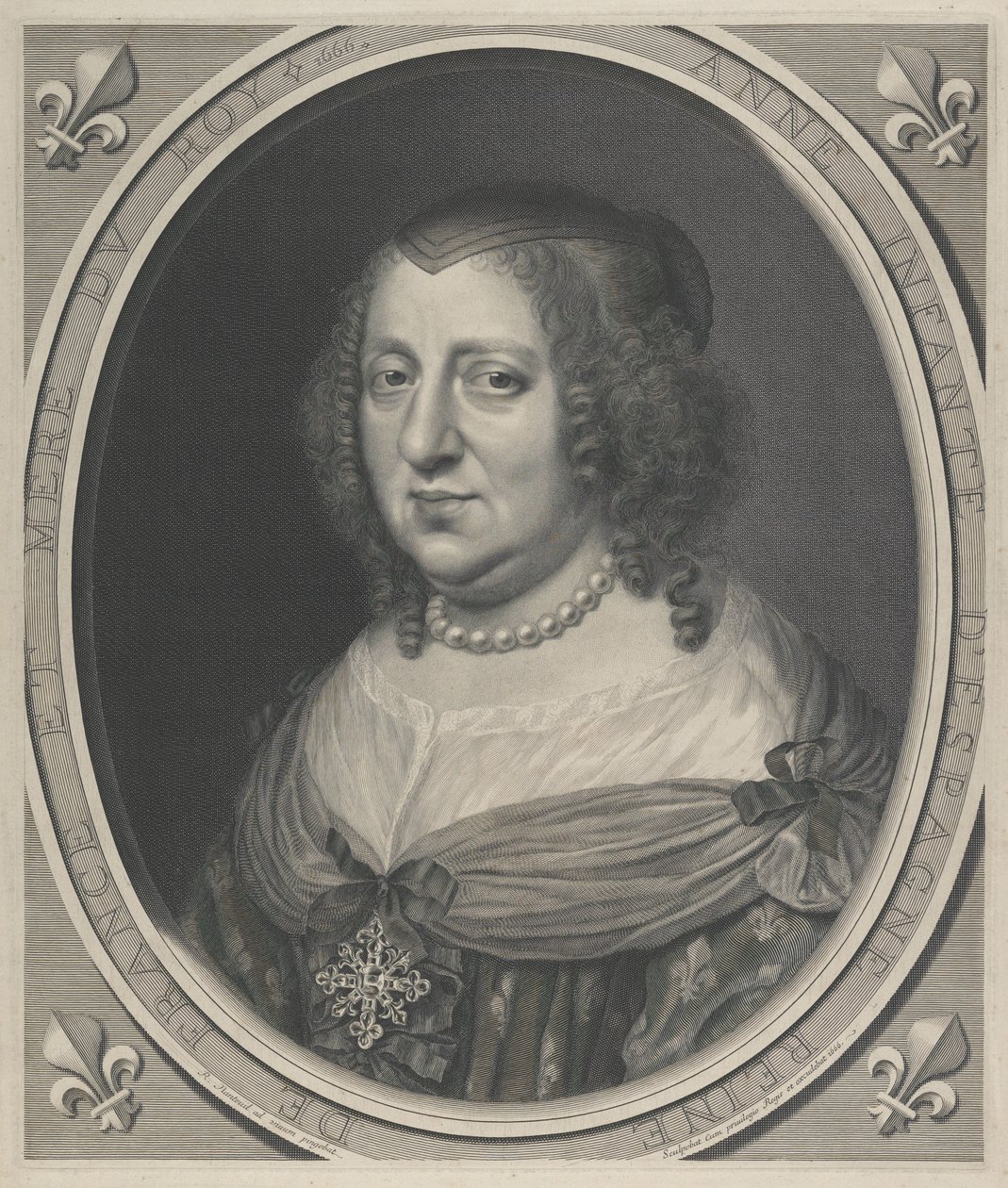 Anna av Østerrike, dronning av Frankrike (1601-1666) av Robert Nanteuil