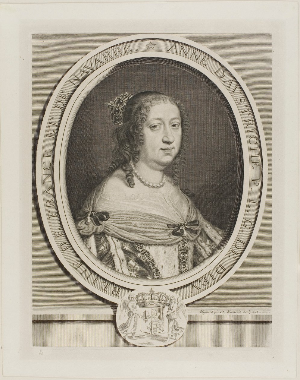 Anne av Østerrike, dronning av Frankrike av Robert Nanteuil