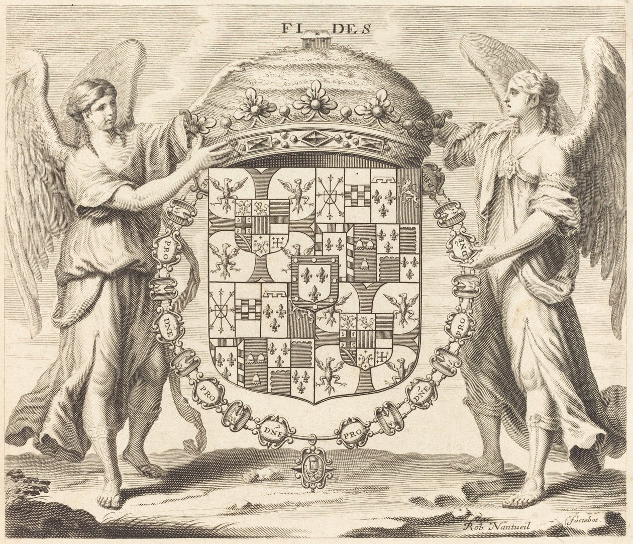Våpen til Charles II, hertug av Mantua av Robert Nanteuil