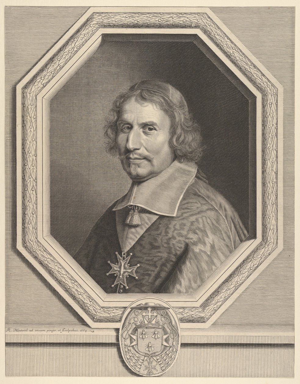 Kardinal Antonio Barberini, 1664. av Robert Nanteuil