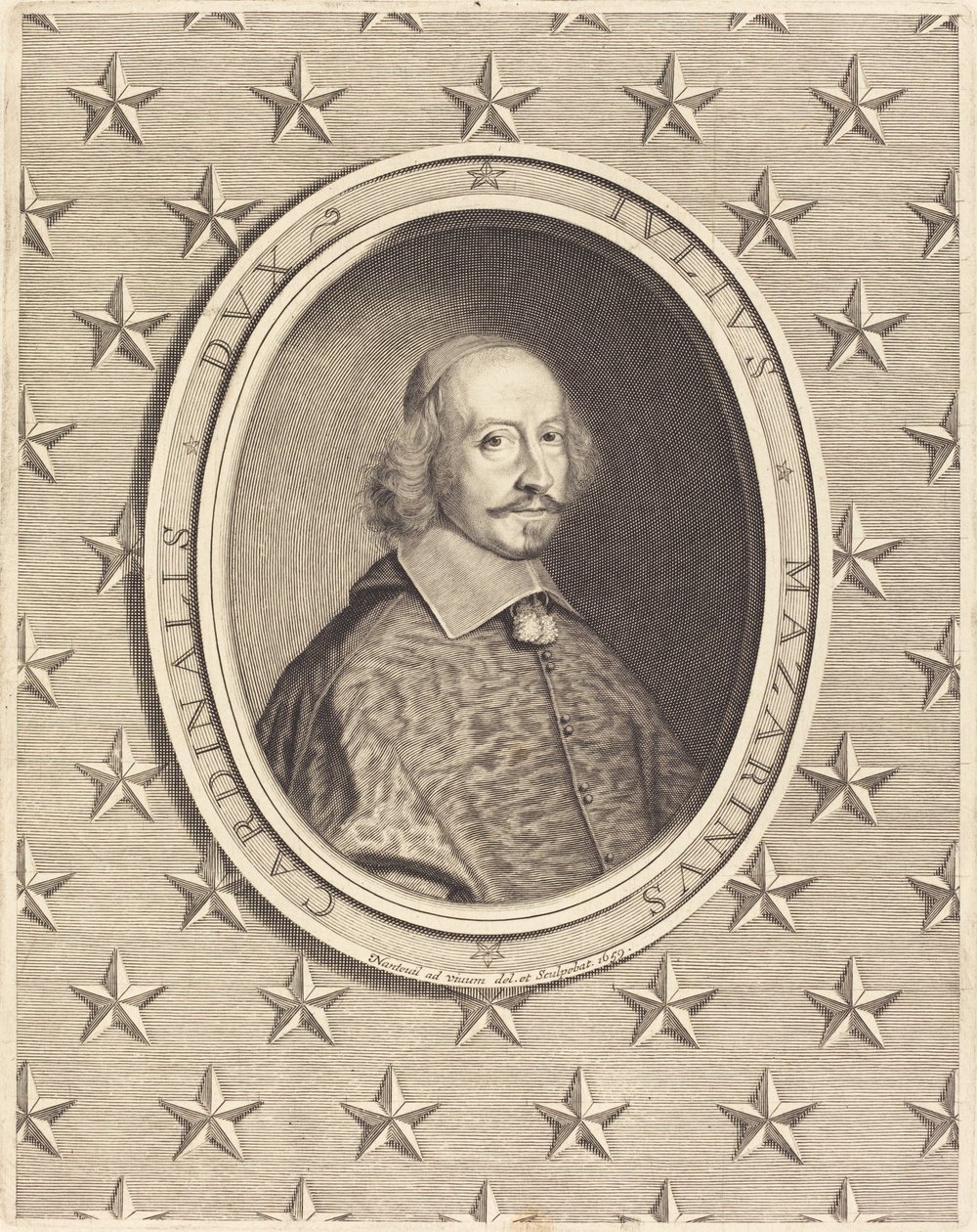 Kardinal Jules Mazarin av Robert Nanteuil
