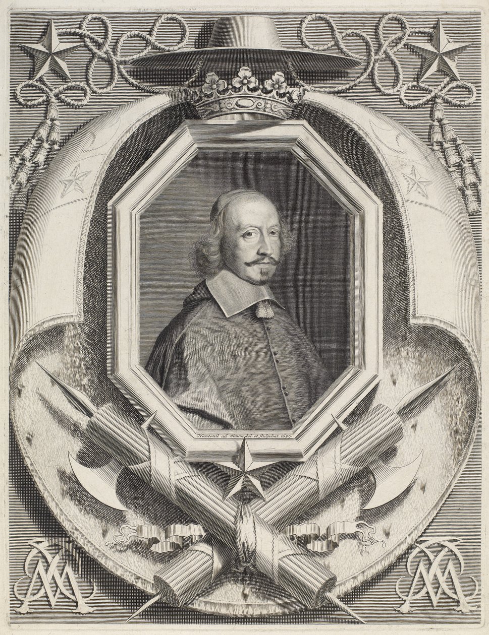 Kardinal Jules Mazarin av Robert Nanteuil