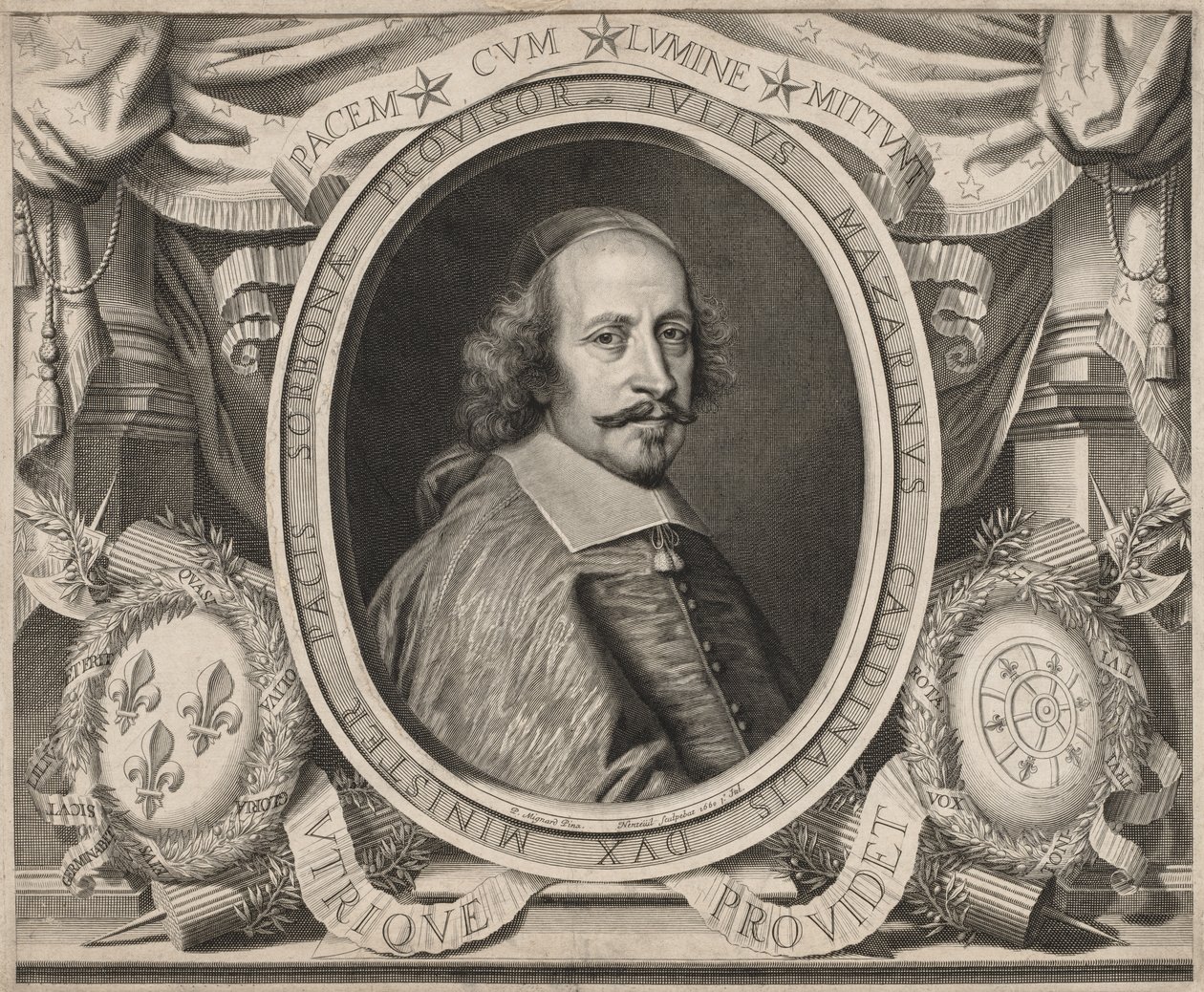 Kardinal Mazarin, 1660. av Robert Nanteuil