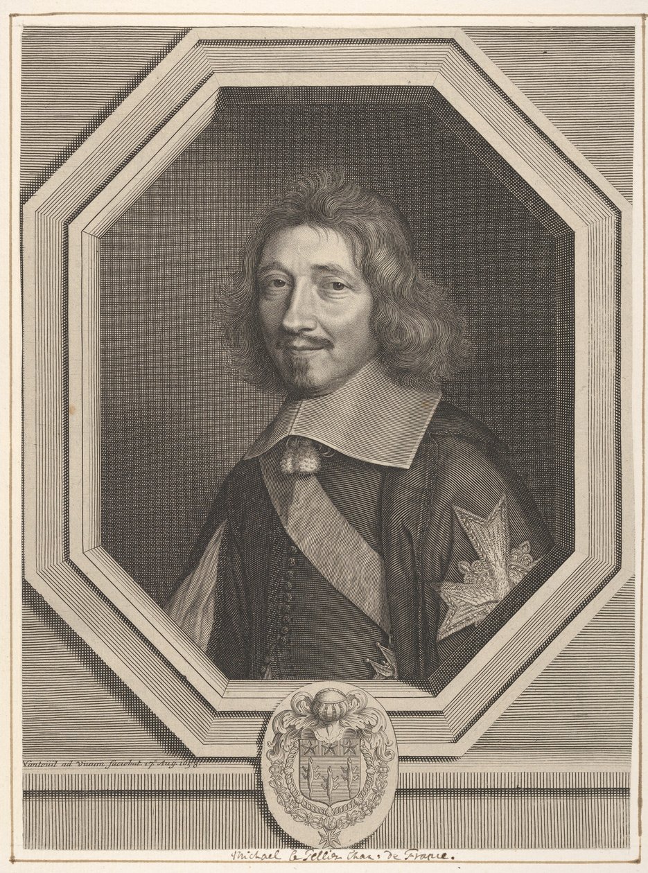 Kansler Michel IV Le Tellier, 1658. av Robert Nanteuil