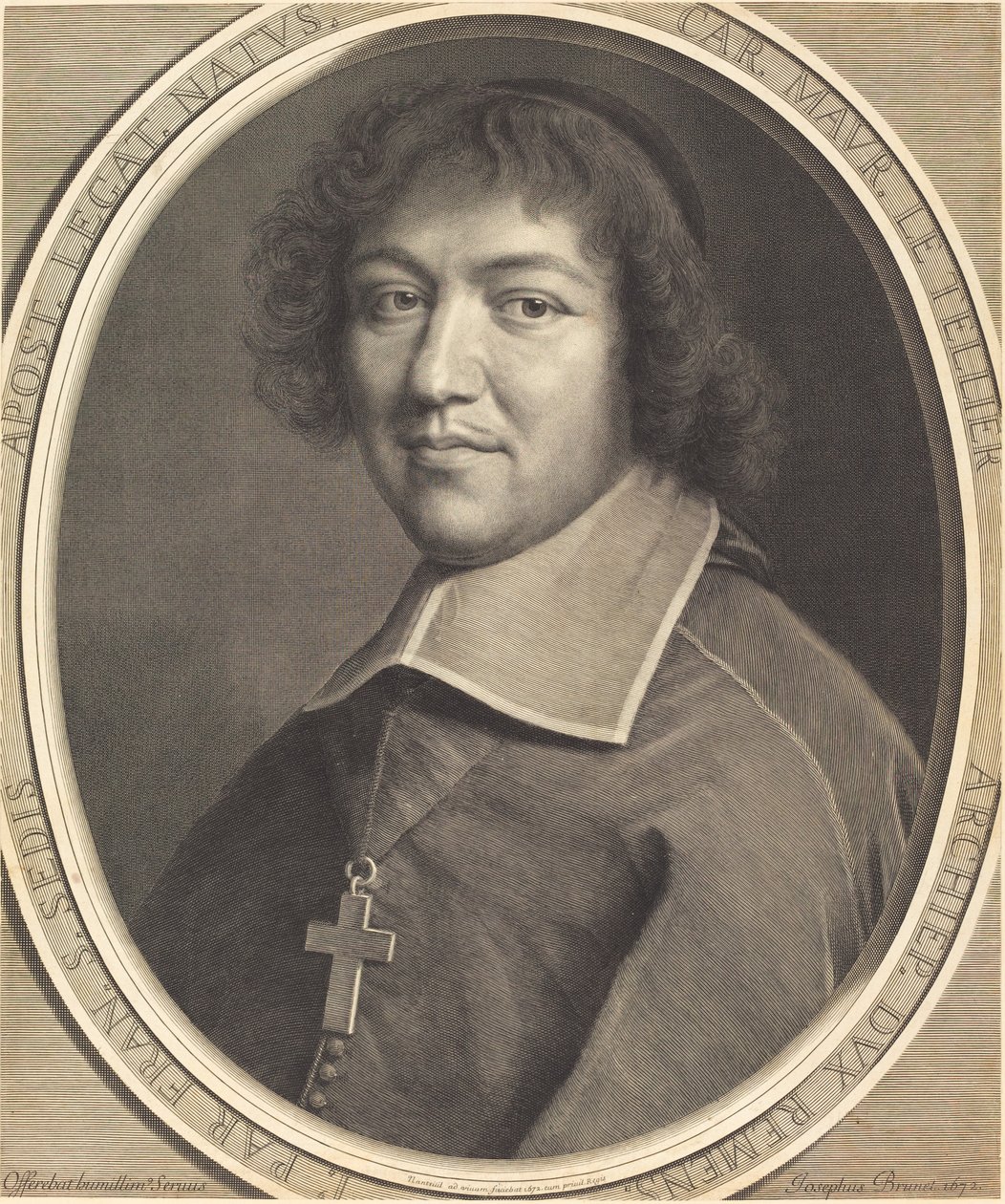 Charles Maurice Le Tellier av Robert Nanteuil