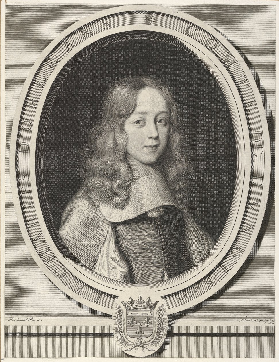 Charles dOrléans-Longueville, greve av Dunois, 1660. av Robert Nanteuil
