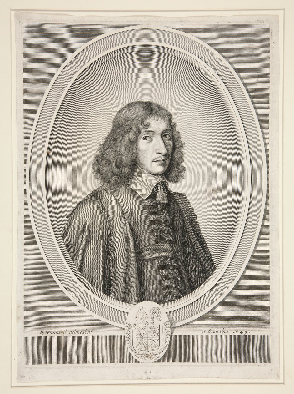 François Molé, abbed for Sainte-Croix i Bordeaux, deretter forespørselsmester (1625-1712) av Robert Nanteuil