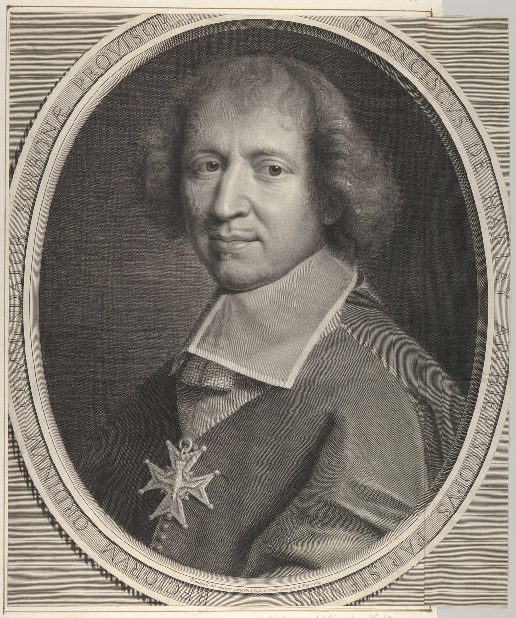 François de Harlay de Champvallon av Robert Nanteuil