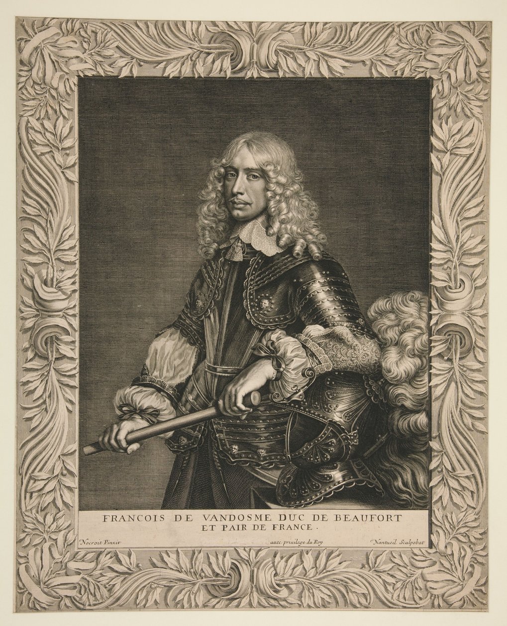 François de Vendôme, hertug av Beaufort og fransk pair (hertug av Beaufort og fransk adelsmann) av Robert Nanteuil