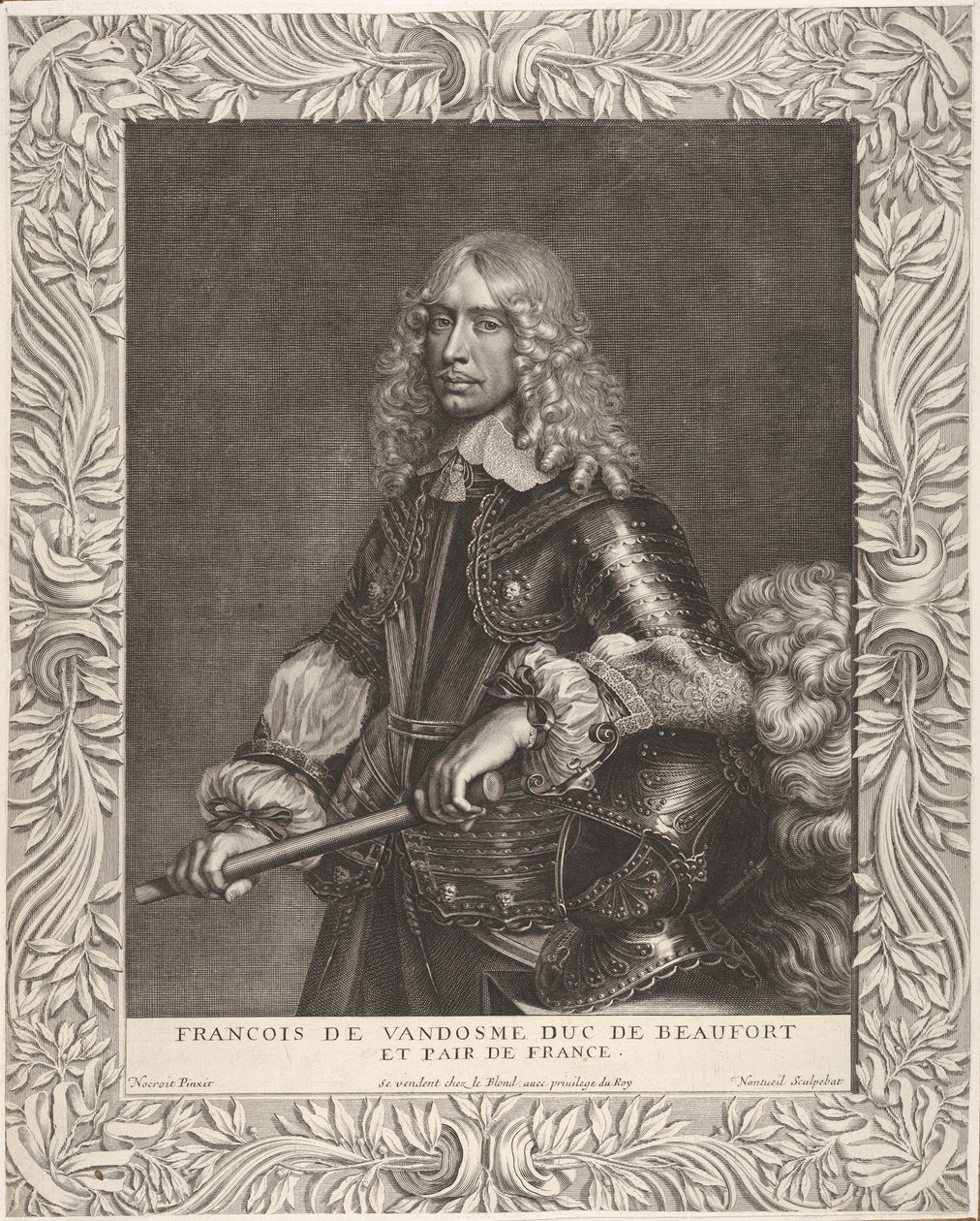 François de Vendôme, hertug av Beaufort, ca. 1649. av Robert Nanteuil