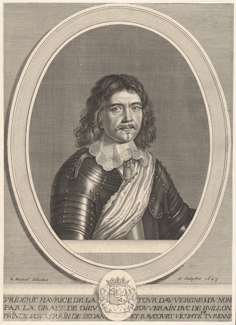 Frédéric-Maurice de la Tour dAuvergne, hertug av Bouillon, 1649. av Robert Nanteuil