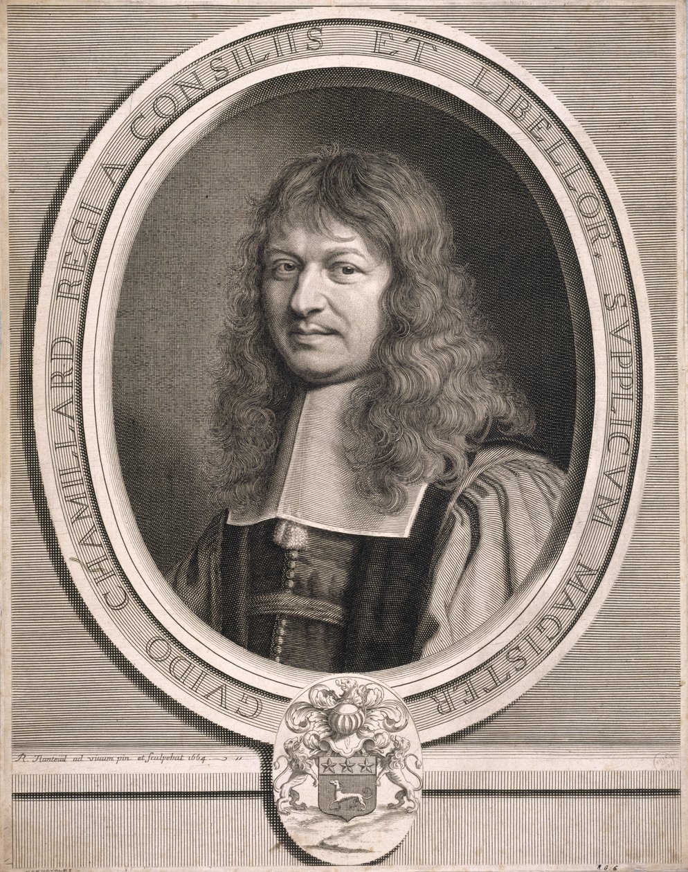 Guido Chamillard, anmodningsmester. 1664. av Robert Nanteuil