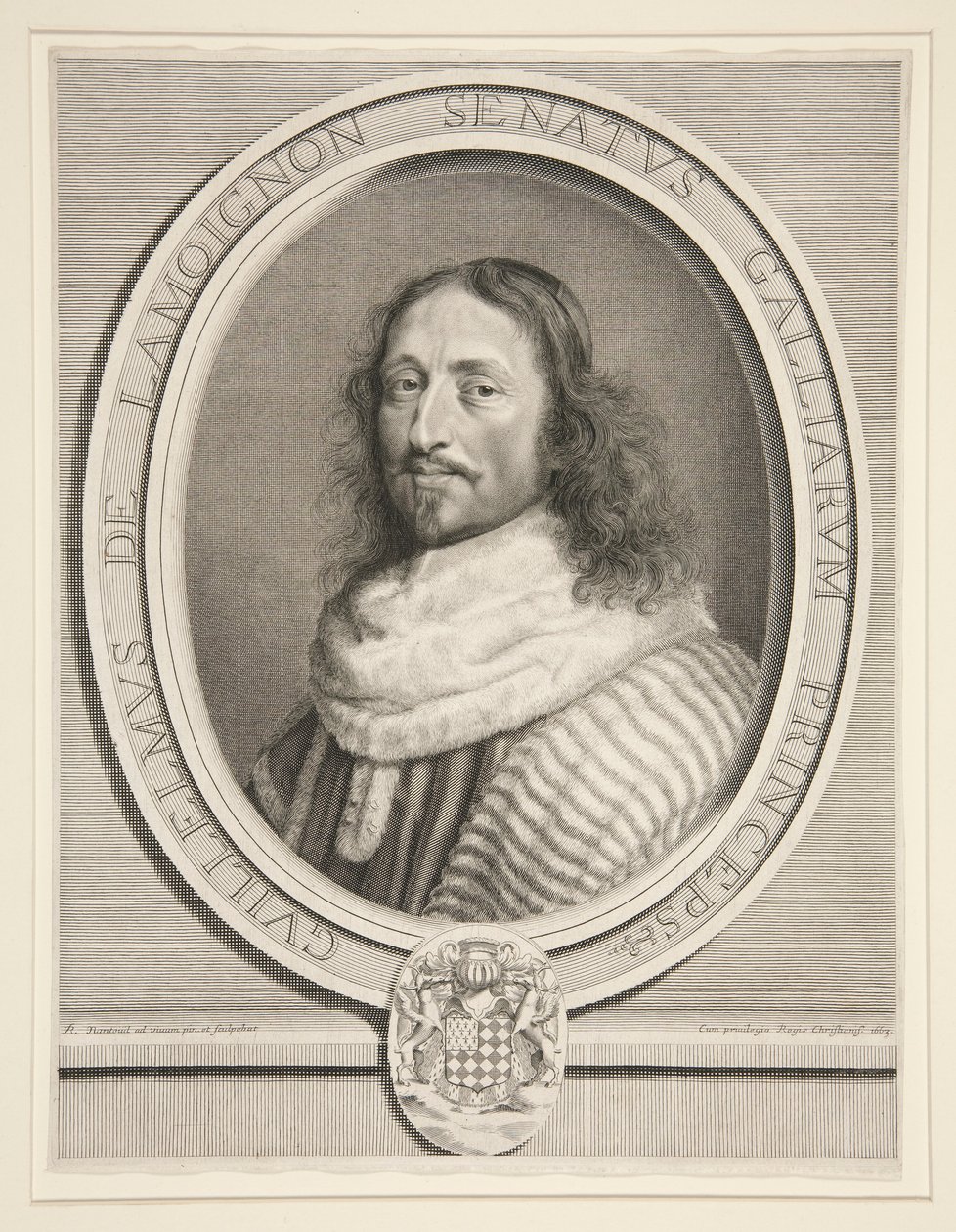 Guillaume de Lamoignon, første president for parlamentet i Paris (første president for parlamentet i Paris) av Robert Nanteuil