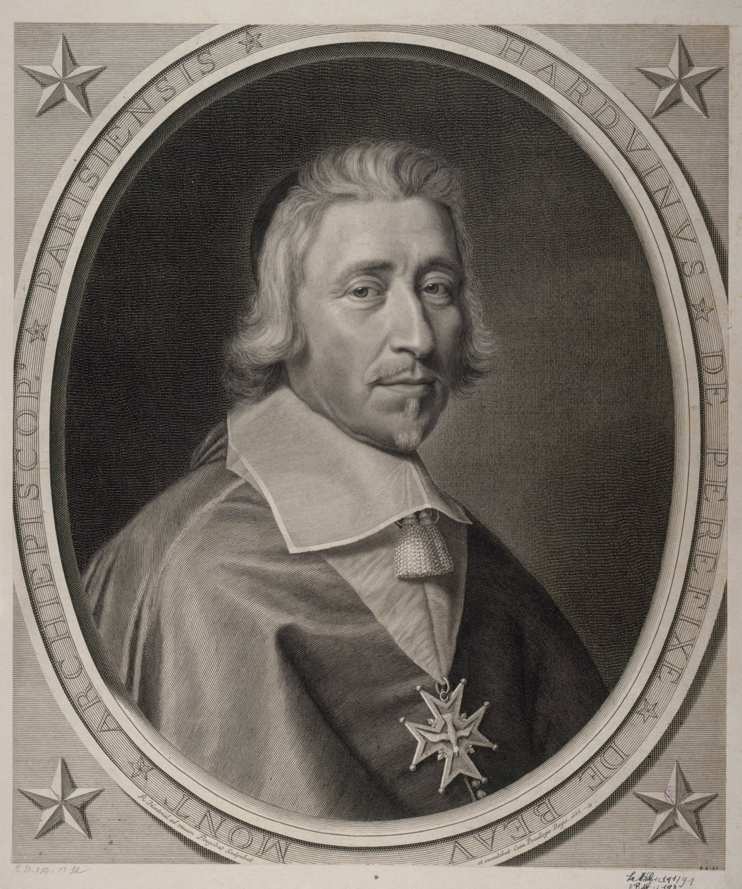 Hardouin de Péréfixe de Beaumont, erkebiskop av Paris. 1665. av Robert Nanteuil
