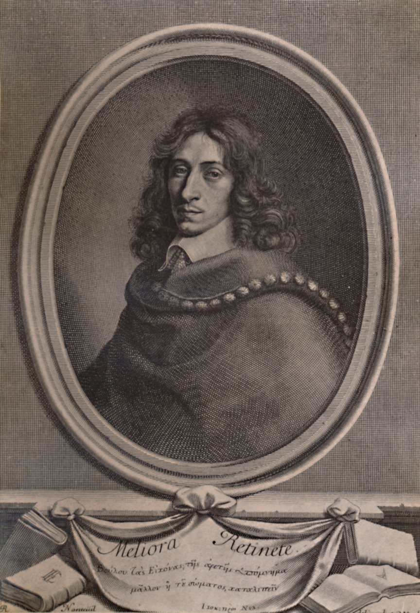 John Evelyn , engelsk forfatter, gartner og dagbokskriver, c1650 1894 av Robert Nanteuil