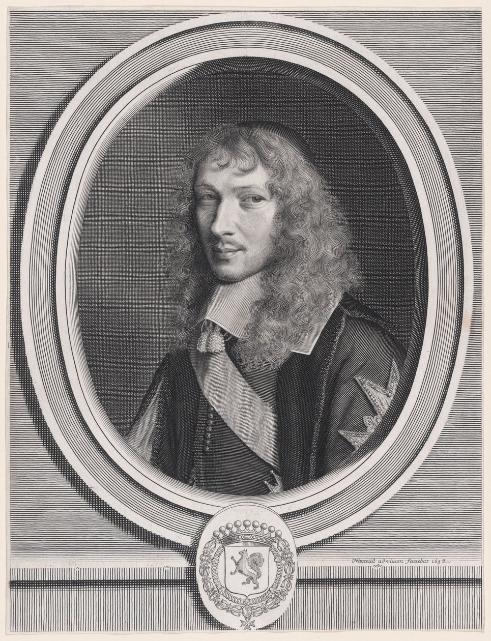 Abbed Basile Fouquet (1622-1680), abbed av Barbeaux og Rigny, kansler for kongens ordener av Robert Nanteuil