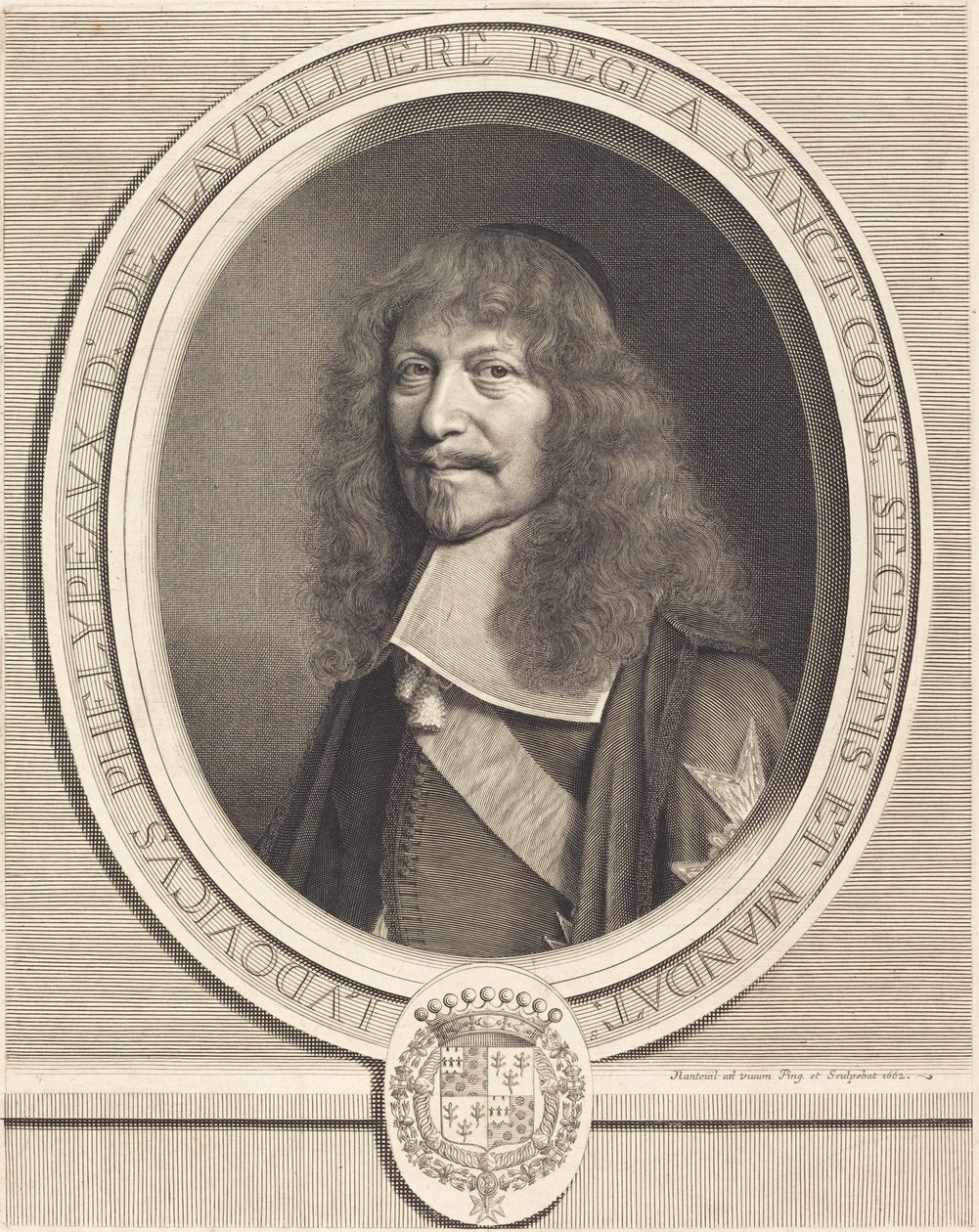 Louis Phelypeaux de La Vrilliere av Robert Nanteuil