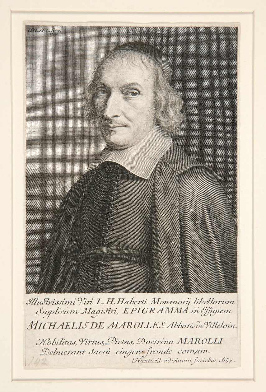 Michael av Marolles (1600-1681) av Robert Nanteuil