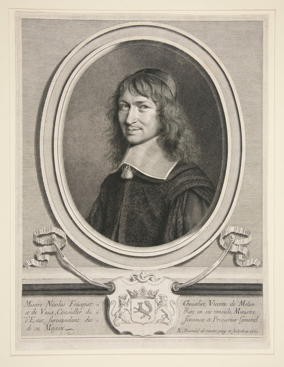 Nicholas Fouquet (Foucquet), Vicount av Melun og av Vaux av Robert Nanteuil