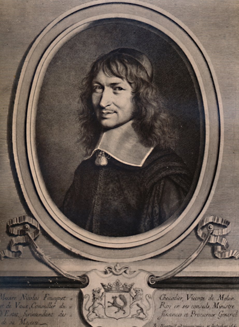 Nicolas Fouquet, finansminister for Louis XIV av Frankrike, 1600-tallet 1894 av Robert Nanteuil