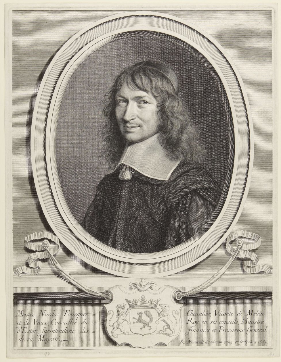 Nicolas Fouquet, viscount av Melun og Vaux av Robert Nanteuil