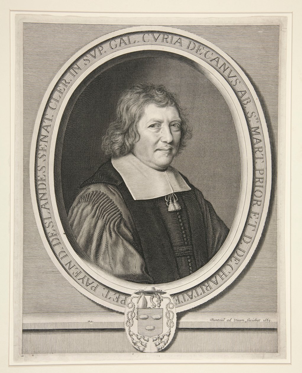 Pierre Payen-Deslandes, dekan for de geistlige rådmennene i parlamentet i Paris, Abb? av Saint-Martin og Prior of Charit? (Dekan for rådgiverne og kontoristene ved parlamentet i Paris, abbed av Saint-Martin og Prior av La Charit?) av Robert Nanteuil