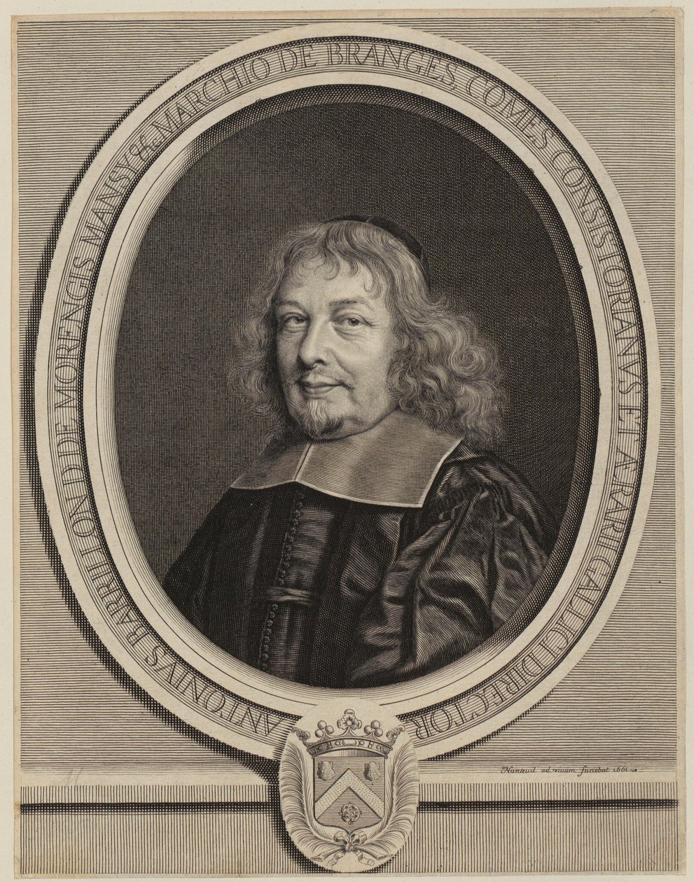 Portrett av Antoine Barillon [Barrillon] av Robert Nanteuil