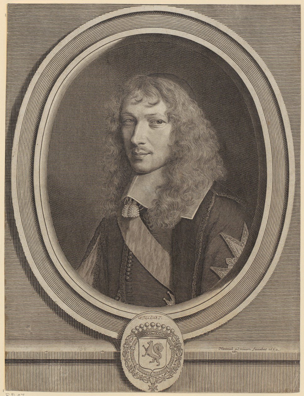 Portrett av Basile Fouquet av Robert Nanteuil