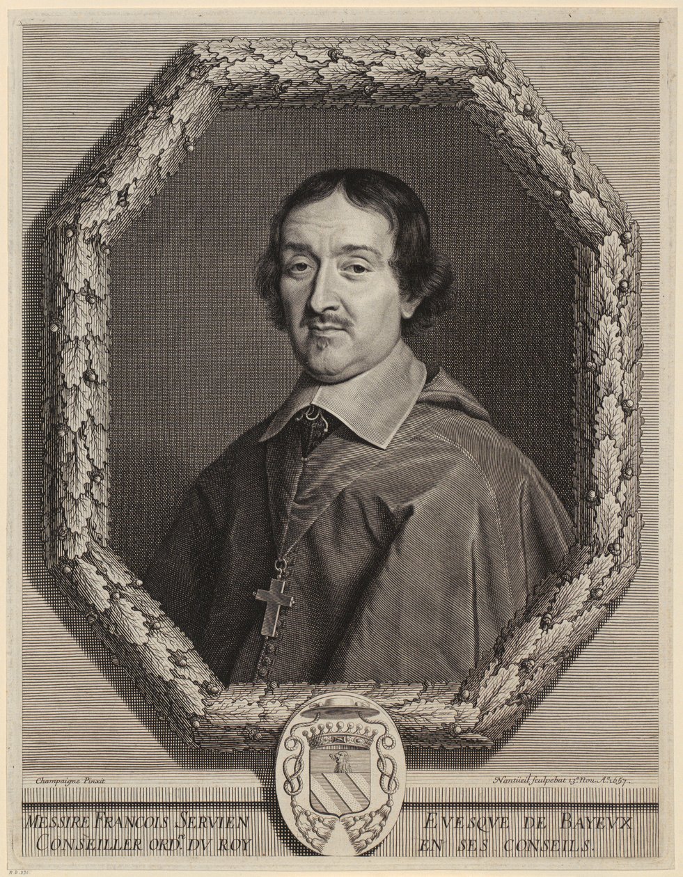 Portrett av François Servien av Robert Nanteuil