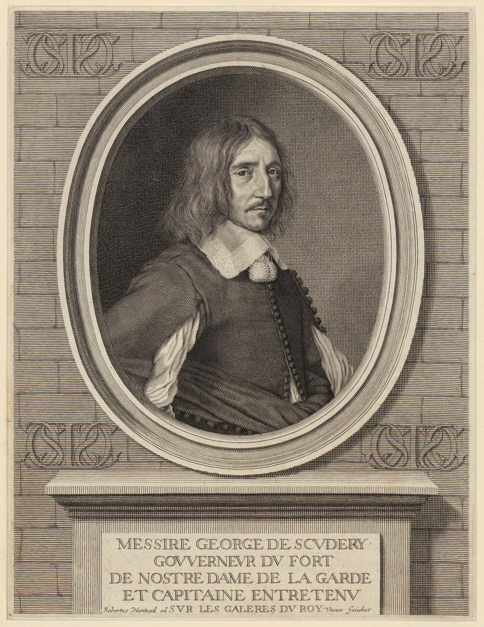 Portrett av George de Scudéry av Robert Nanteuil