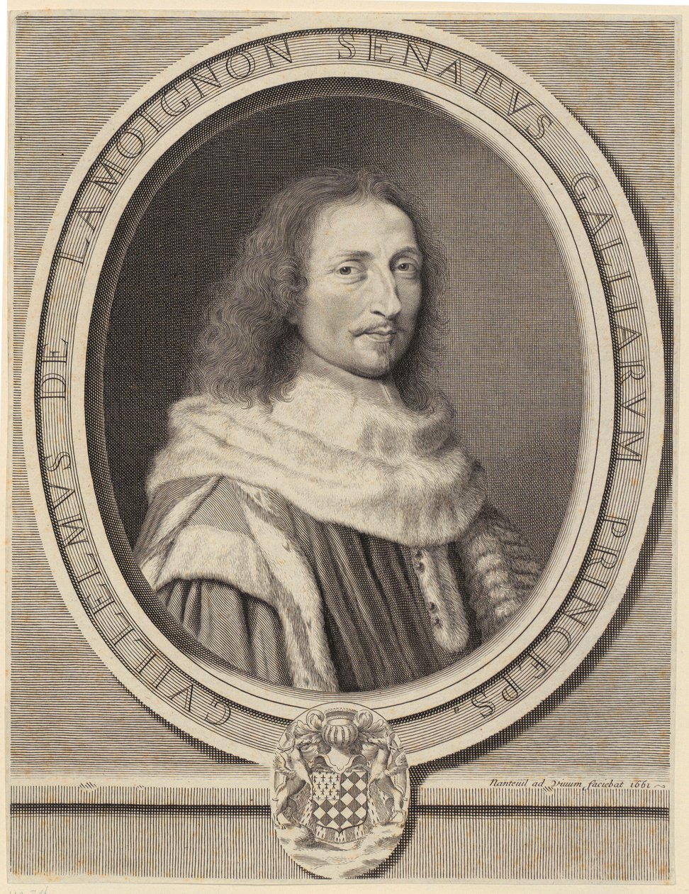 Portrett av Guillaume de Lamoignon av Robert Nanteuil