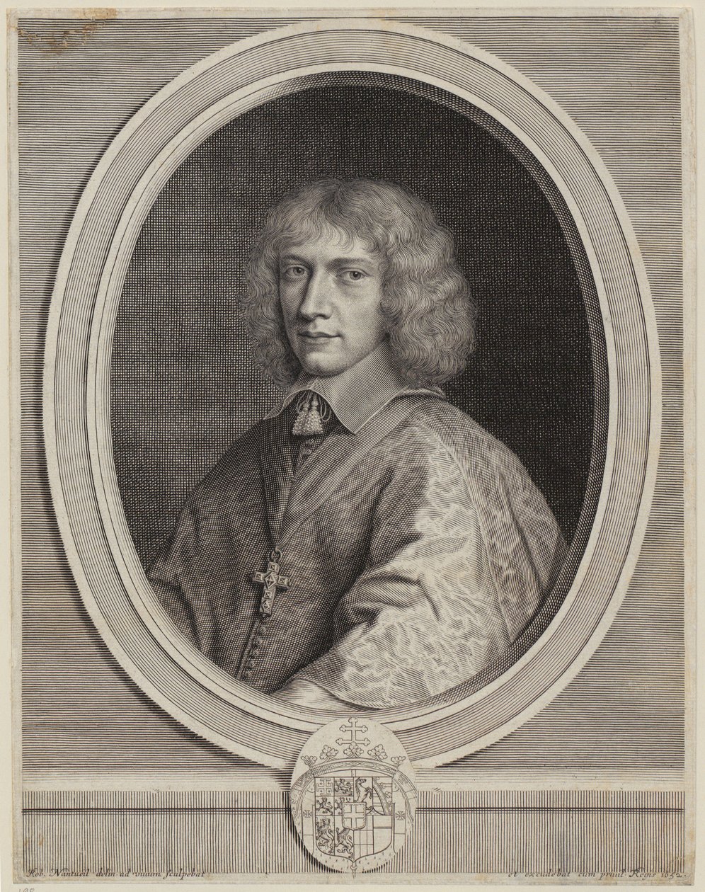 Portrett av Henrik II av Savoia [greve av Nemours] av Robert Nanteuil