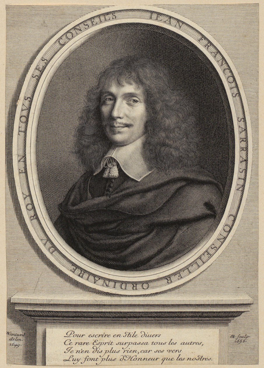 Portrett av Jean-François Sarrazin [Sarrasin] av Robert Nanteuil