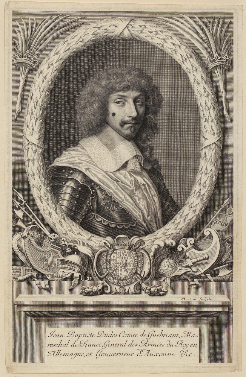 Portrett av Jean Baptiste Budes de Guébriant, fransk marskalk av Robert Nanteuil