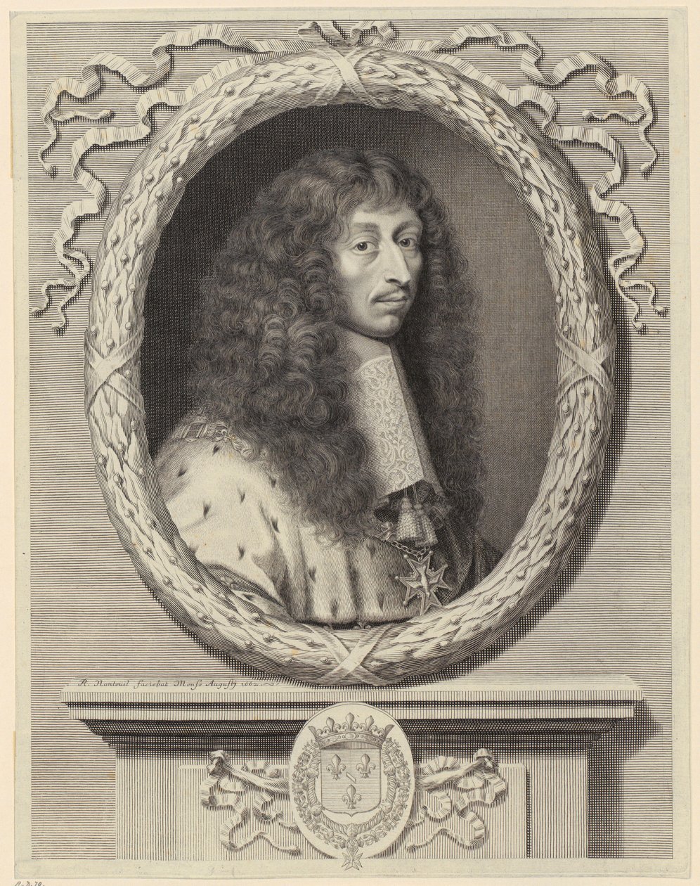 Portrett av Ludvig II de Bourbon, prins av Condé [Le Grand Condé] av Robert Nanteuil