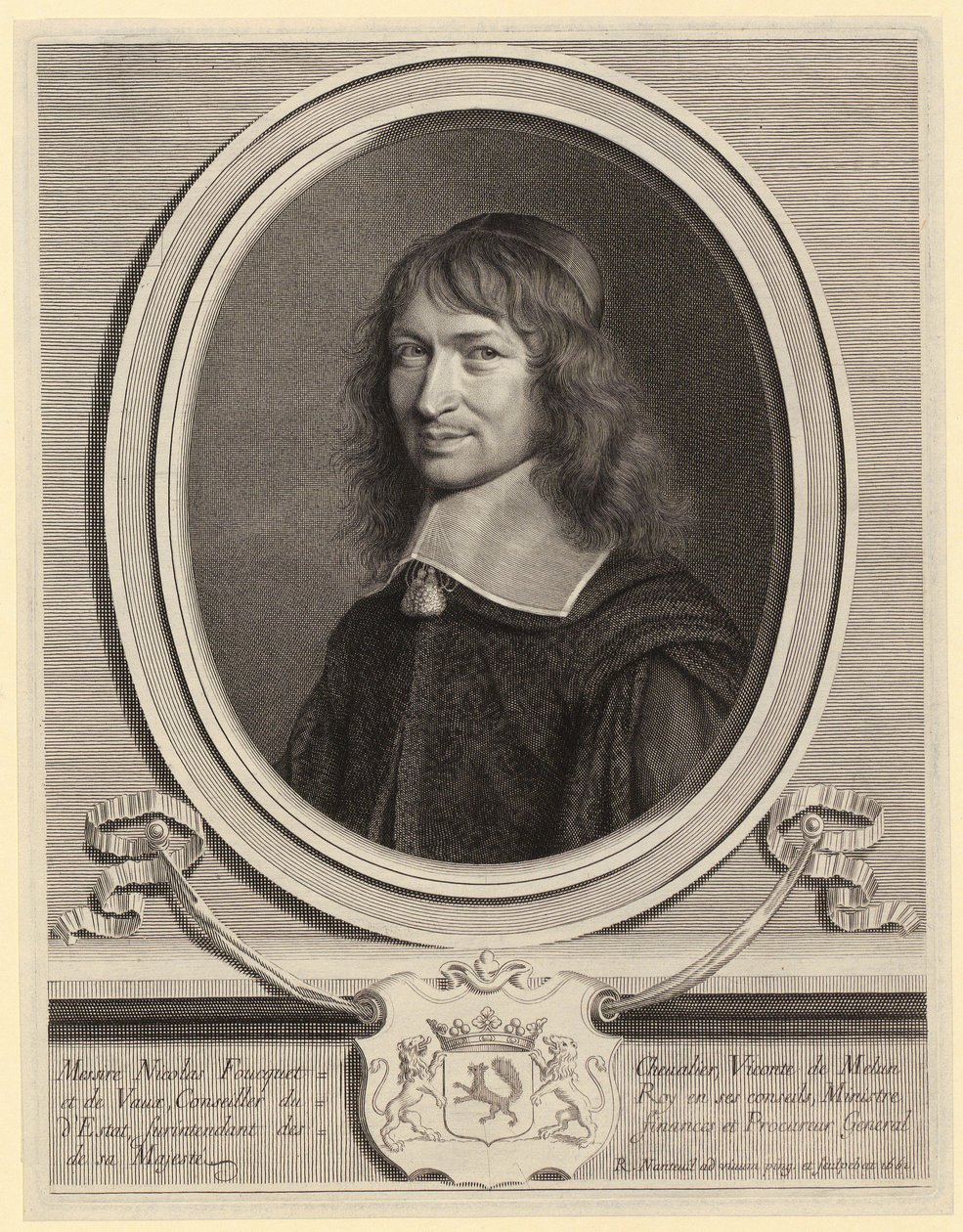 Portrett av Nicolas Fouquet av Robert Nanteuil