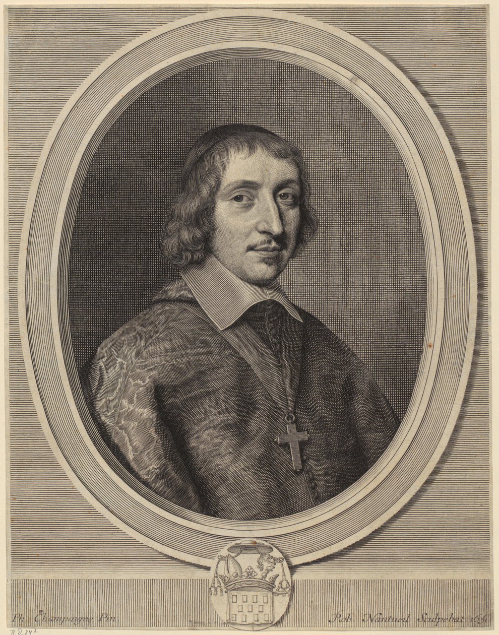 Portrett av Philibert-Emmanuel de Beaumanoir de Lavardin av Robert Nanteuil