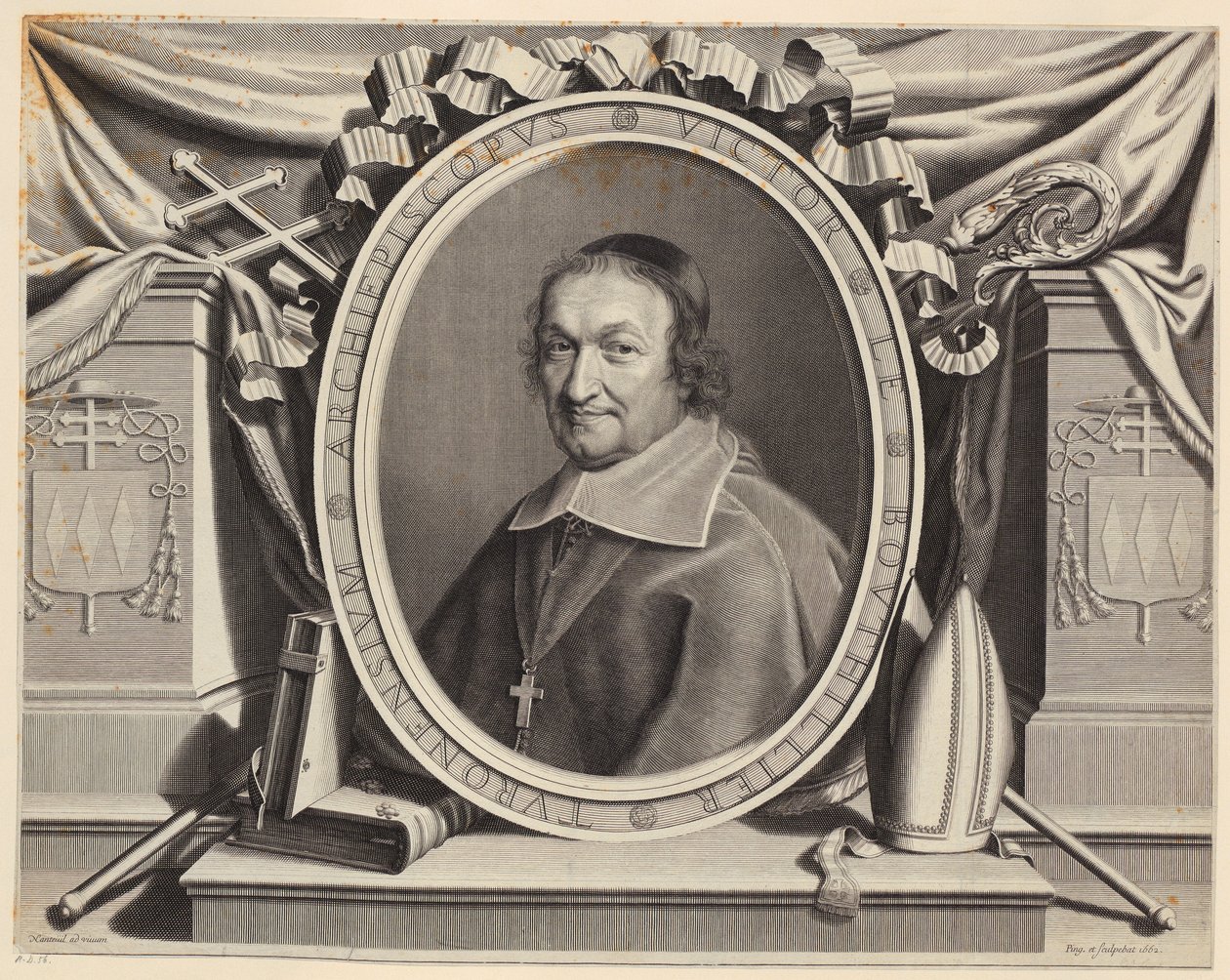 Portrett av Victor Bouthillier av Robert Nanteuil